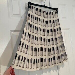 Prada S/S 2000 Lipstick Print Pleated Skirt – VINTAGE Archival Collection - Sz 4